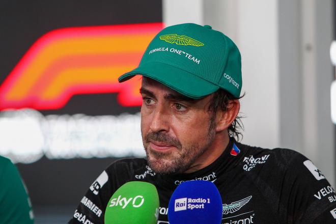 Fernando Alonso, tras un GP en este 2023 (Cordon Press).