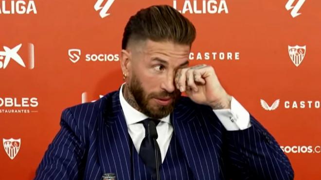 La emoción de Sergio Ramos junto al Sevilla FC