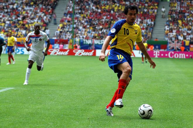 Iván Kaviedes, con Ecuador durante el Mundial de Alemania (Foto: Cordon Press).