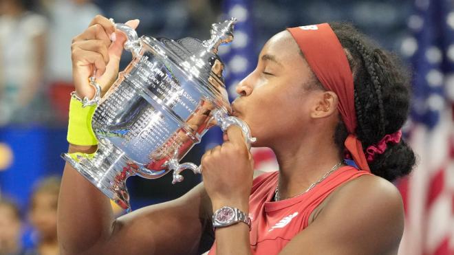 Coco Gauff, con el US Open.