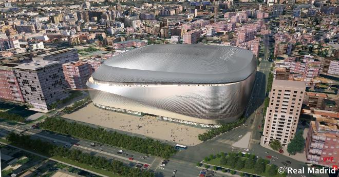La explanada de entrada al Nuevo Estadio Bernabéu (Foto. Real Madrid)