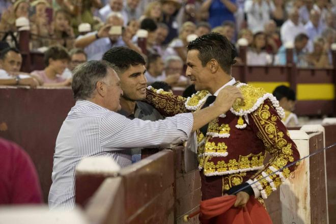 Carlos Alcaraz acude a una corrida de toros. (@ftorodelidia)