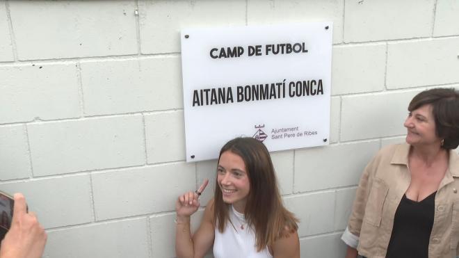 El nombre de Aitana Bonmatí estará en el campo de fútbol de su pueblo