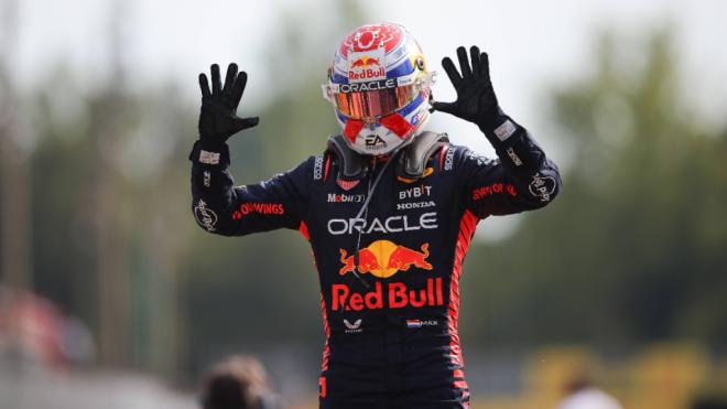 Max Verstappen, tras ganar en el GP de Italia de Fórmula 1 (Foto: Cordon Press).