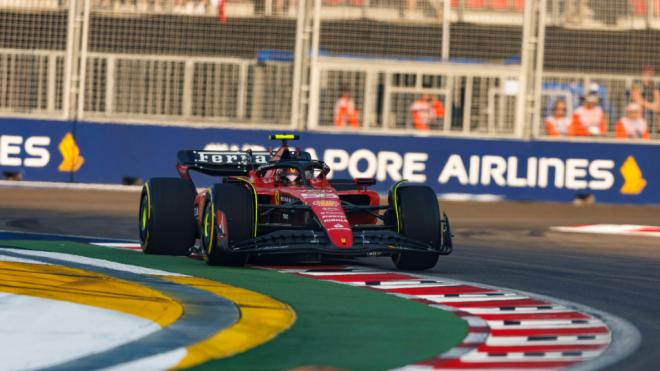 Carlos Sainz, en el GP de Singapur (Foto: Cordon Press).