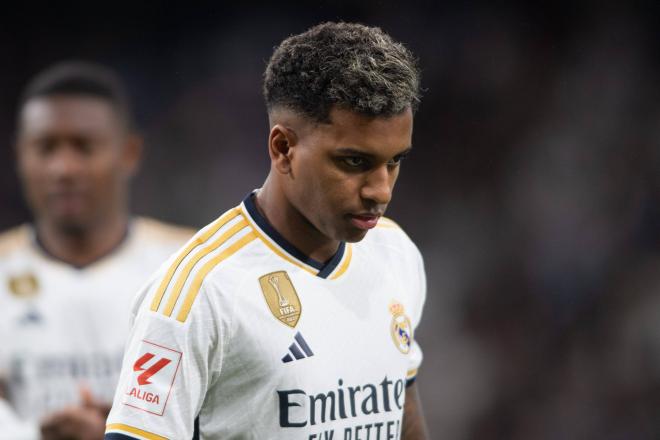 Rodrygo, en un partido del Real Madrid bajo las órdenes de Carlo Ancelotti (Foto: Cordon Press).