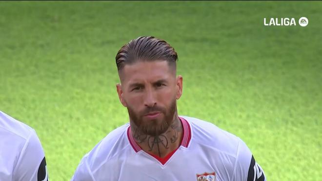 Sergio Ramos durante el partido