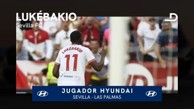 Lukebakio, Jugador Hyundai del Sevilla FC-UD Las Palmas.