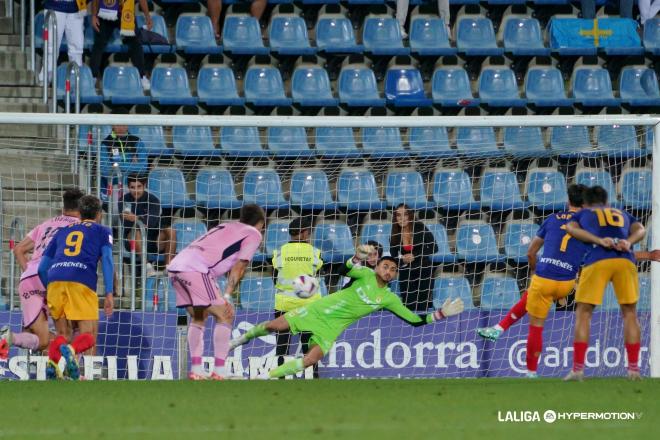 Lance del Andorra - Real Oviedo (Foto: LaLiga).