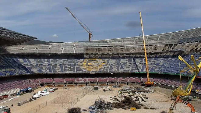 El Spotify Camp Nou se encuentra en remodelación. Fuente: FCB.