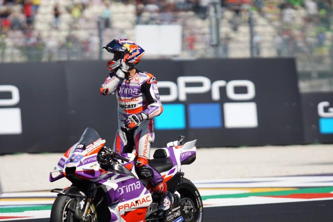 Jorge Martín, celebrando una victoria en MotoGP este 2023 (Foto: Cordon Press).