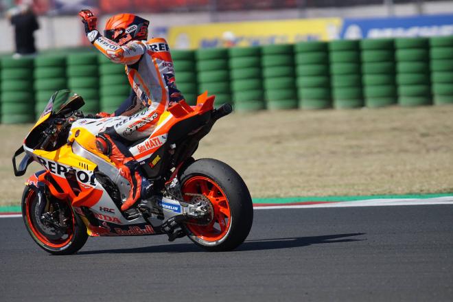 Marc Márquez, durante el GP de San Marino (Foto: Cordon Press).