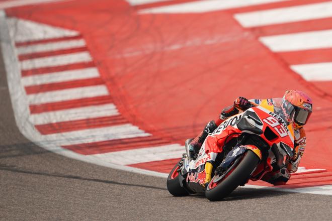 Marc Márquez, en el GP de India (Foto: Repsol Honda).