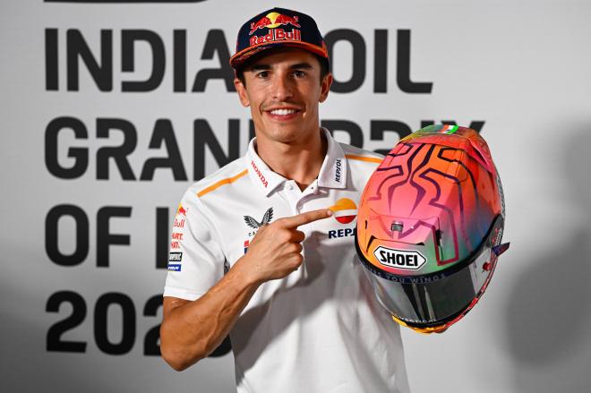 Marc Márquez, en el GP de India (Foto: Cordon Press).