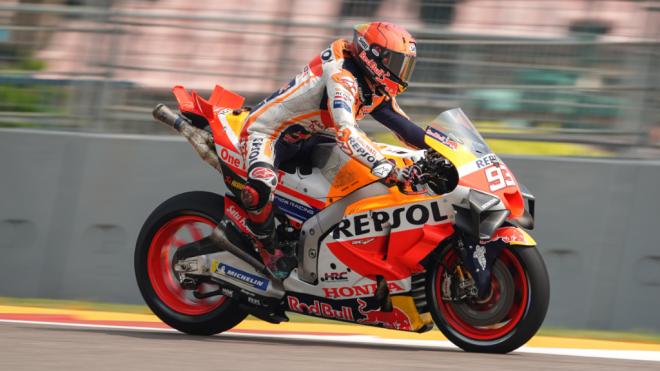 Marc Márquez, en el GP de India (Foto: Repsol Honda).