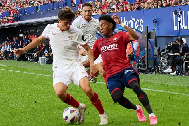 Juanlu, en el Osasuna-Sevilla (Foto: Cordon Press).