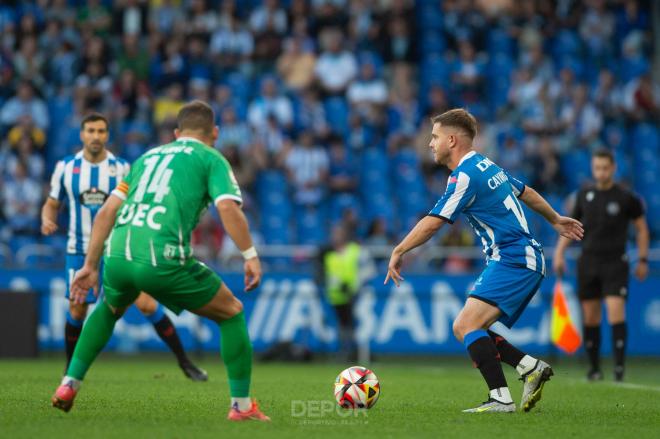 Berto Cayarga, en un partido (Foto: Deportivo).