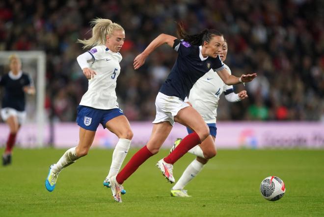 Caroline Weir, durante un partido con Escocia (Foto: Cordon Press).