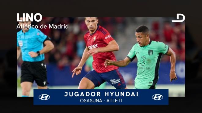 Samuel Lino, Jugador Hyundai del Osasuna-Atlético de Madrid.