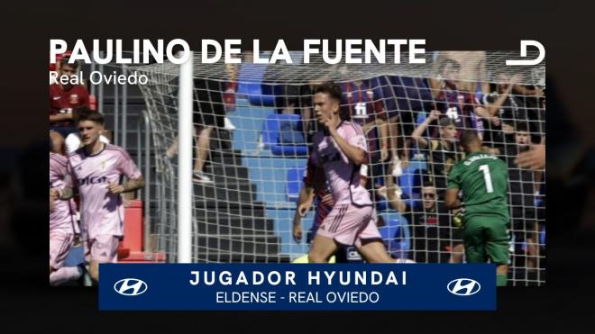 Paulino de la Fuente, Jugador Hyundai del Eldense - Real Oviedo.