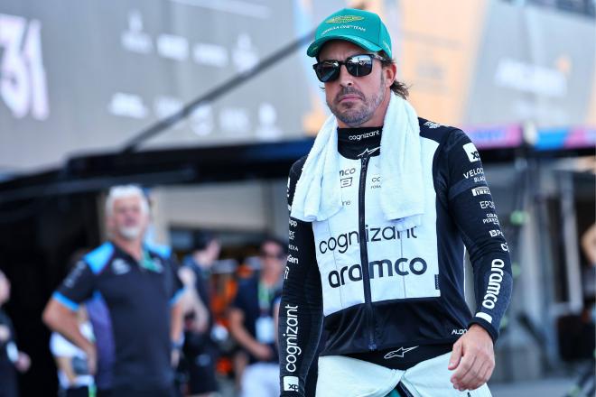 Fernando Alonso no pudo llegar a la Q1 del GP de EEUU con su Aston Martin. Fuente: Cordon Press