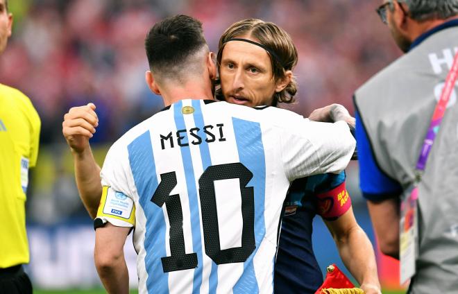 Messi, “interesado personalmente” en el posible fichaje de Modric por el Inter Miami. Foto: Cor