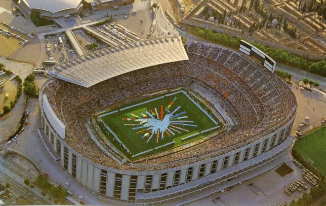 El Camp Nou, en la inauguración del Mundial 1982.