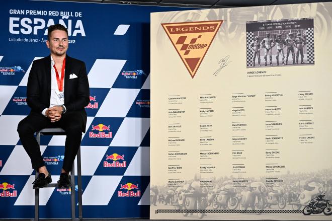 Jorge Lorenzo, en el acto donde se le catalogó 'Leyenda de MotoGP (Foto: Cordon Press).