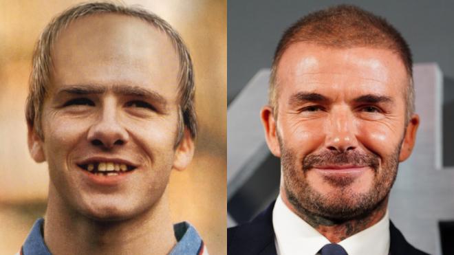 El David Beckham que la IA preveía vs el David Beckham de la actualidad (@fenlandgent y Cordon Pr