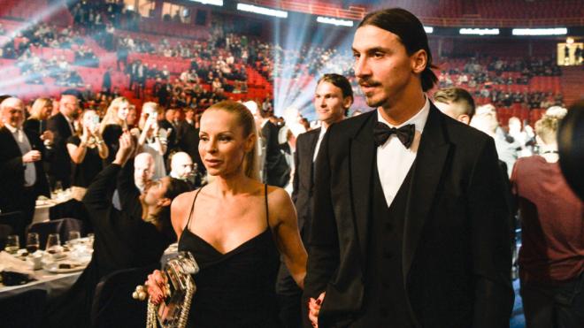 Zlatan Ibrahimovic y Helena Seger durante una gala (Cordon Press)