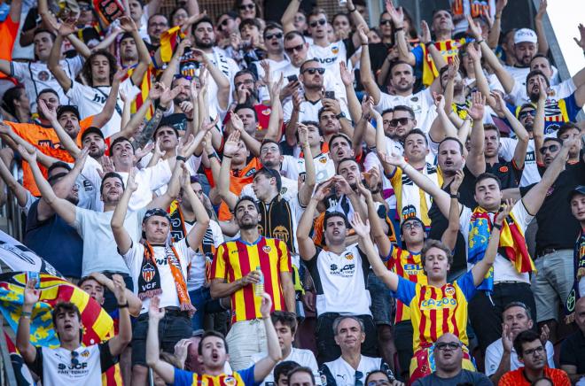 La afición, en el RCD Mallorca - Valencia CF (Foto: VCF).
