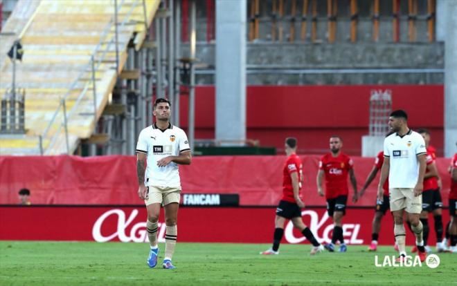 Hugo Duro, en el último RCD Mallorca - Valencia CF en Son Moix.