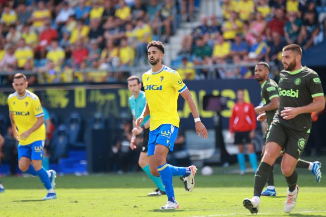 Chris Ramos, en el Cádiz - Girona (Foto: Cristo García).