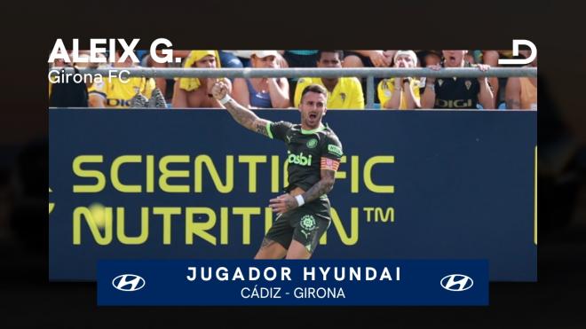 Aleix García, Jugador Hyundai del Girona en la jornada 9.