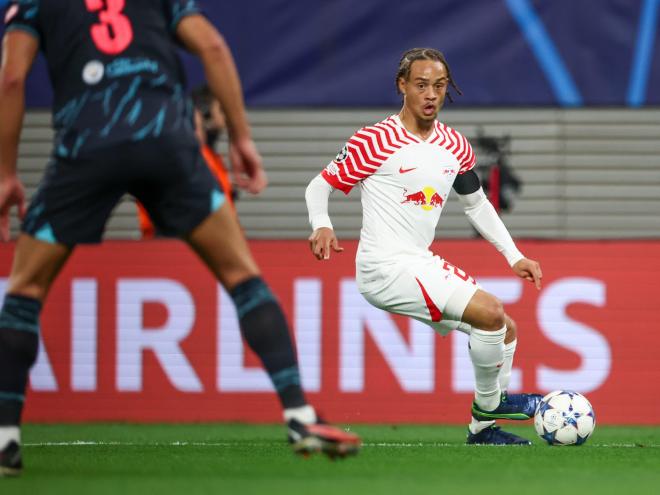 Xavi Simons, en un partido con el RB Leipzig (Foto: Cordon Press).