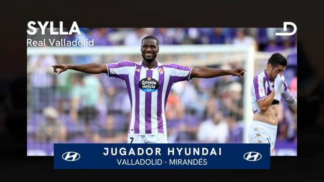 Mamadou Sylla, Jugador Hyundai del Real Valladolid en la jornada 10.