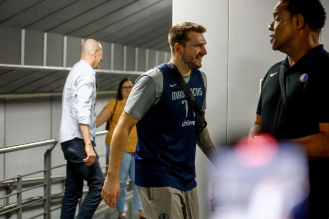 Luka Doncic, durante su regreso al Wizink Center. (Fuente: EFE)