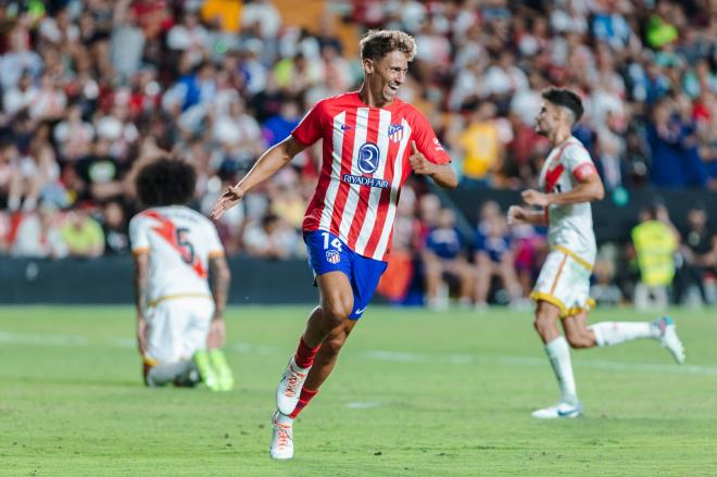 Marcos Llorente celebra un gol con el Atlético de Madrid (Foto: Cordon Press).