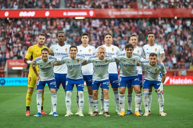 Once del Real Zaragoza ante el Sporting (Foto: LaLiga).