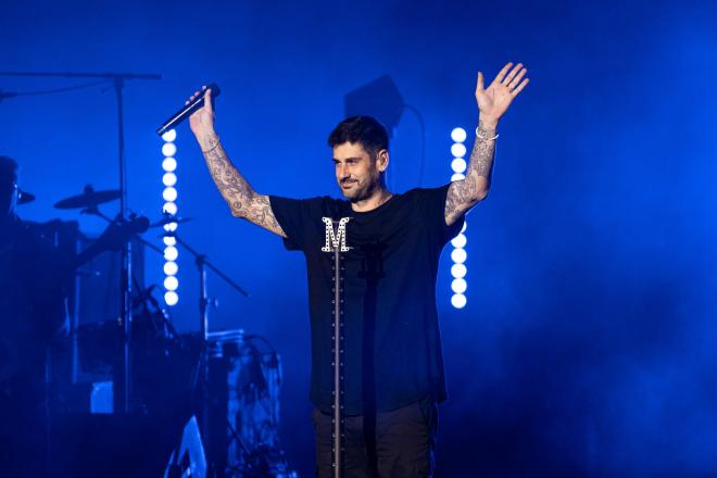 Melendi, durante un concierto (Foto: Cordon Press).