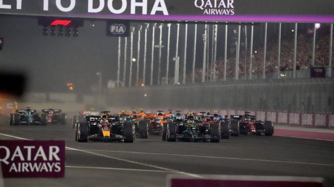 Parrilla de salida en el GP de Qatar (Cordon Press).