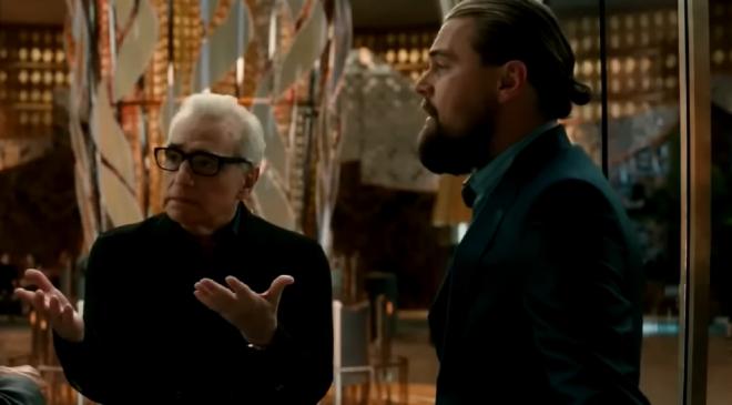 Martin Scorsese y Leonardo Di Caprio en The Audition.