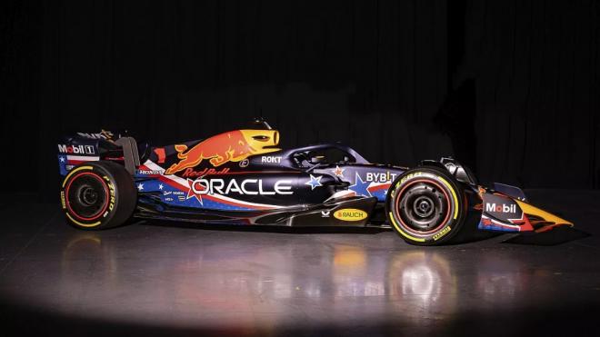Red Bull y su decoración especial para el GP de Las Américas (Foto: Red Bull).
