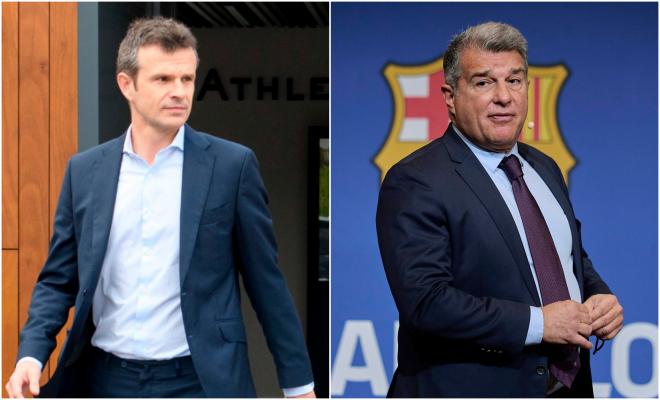 Jon Uriarte y Joan Laporta.