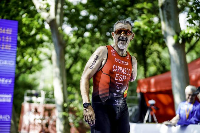 Kini Carrasco, triatleta que hará historia el sábado en Málaga. (Fetri)
