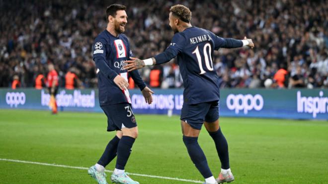 Leo Messi y Neymar Jr durante su etapa en el Paris Saint Germain (Cordon Press)