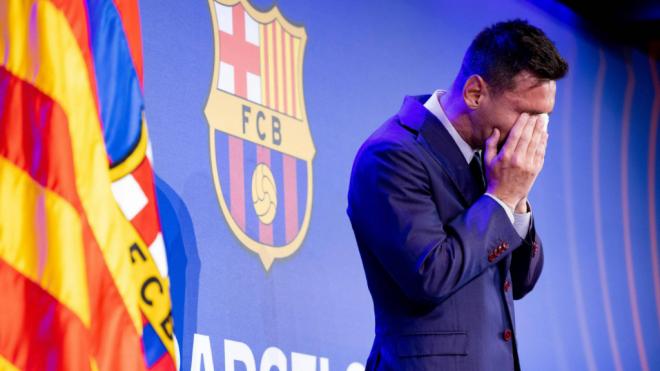 Messi en su despedida del Barça (Cordon Press)