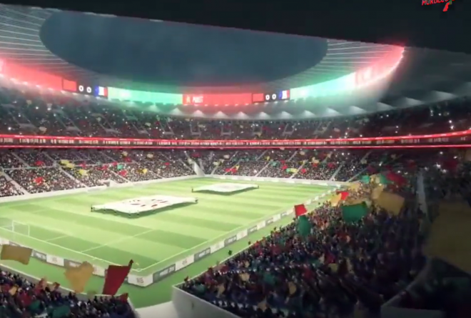 El estadio de Casablanca que quiere construir Marruecos para el Mundial 2030.