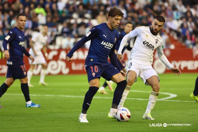 Nacho Méndez, durante un partido con el Sporting (Foto: LaLiga).