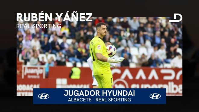 Rubén Yáñez, Jugador Hyundai del Albacete - Sporting.